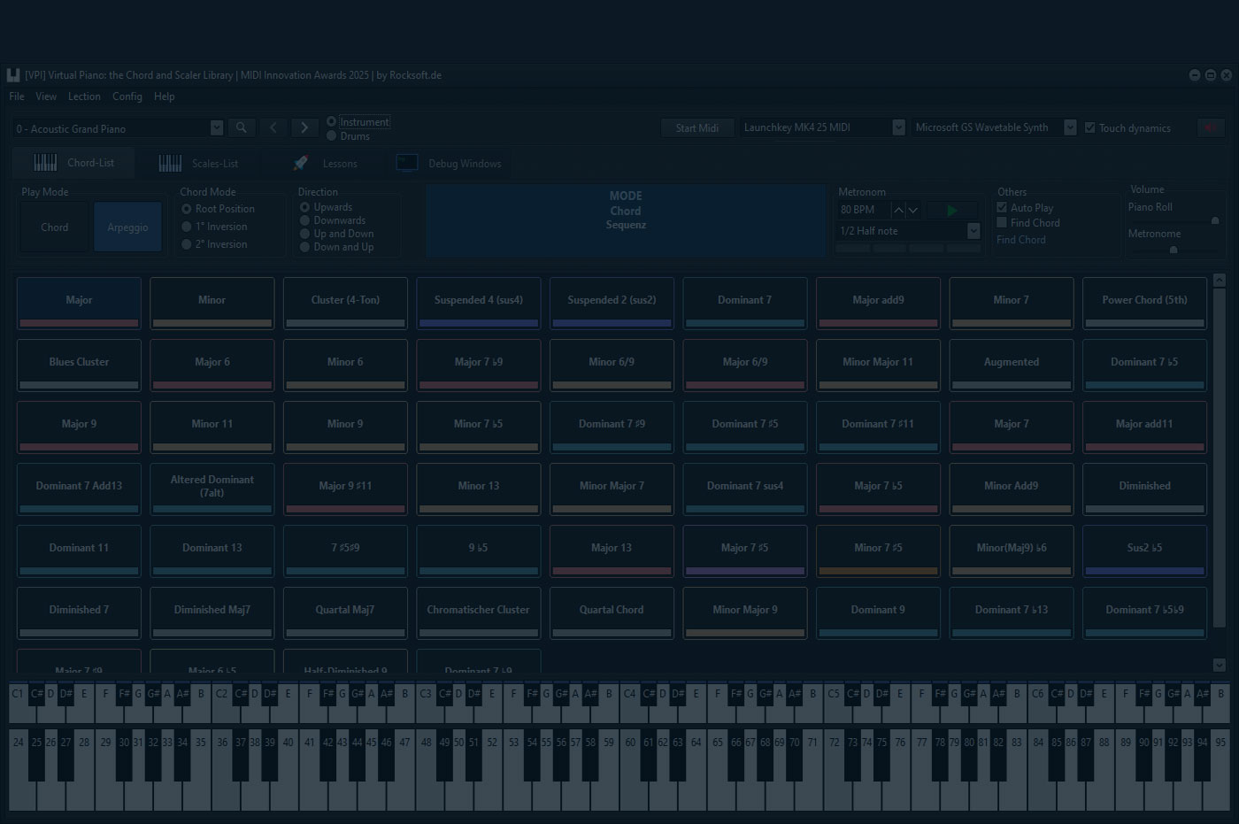 [VPI] Piano-Oberfläche mit Akkordanzeige